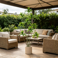 Arbre artificiel Dracaena en pot, plante verte artificielle pour la décoration de la maison et du jardin, arrangement floral pour mariage, arbre artificiel en gros