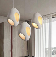 Lampe suspendue moderne E27 avec abat-jour en mousse pour restaurant, hauteur réglable, pour salle à manger/bar (1175-3)