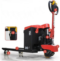 Chariot élévateur électrique 2-3 tonnes de capacité de charge, batterie au plomb-acide, construction en acier de 4 mm, roues en PU/NYLON, hydraulique manuel, marque JX