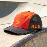 Gorra Deportiva de Malla de Secado Rápido con Visera Plana y Logotipo Personalizado, Gorra de Béisbol de Nailon Suave de 2 Tonos, Impermeable y Transpirable para Correr
