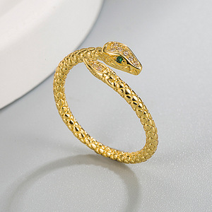 Elegante Anello a Forma di Serpente per Donne, Gioiello da Dito alla Moda - Product Image 5