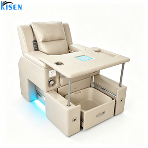 KISEN Professional Luxury Modern Lounge Reclining Manicure Foot Spa Electric Massage Beauty Nail Salon Luxe Spa Pedicure <b>Chair</b> - Product Image 2