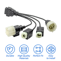 Arnés de cableado adaptador OBD2 con núcleo de cobre de 12V para kit de herramientas de diagnóstico, software SDS 8.40, compatible con motores fueraborda Suzuki