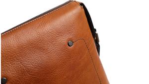 Logo personalizzato stile Vintage a spalla singola petto Messenger tracolla borsa impermeabile in <span class=keywords><strong>pelle</strong></span> aziendale moda per <span class=keywords><strong>uomo</strong></span>/donna con cerniera - Product Image 5