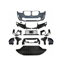 Bumper Mobil untuk BMW X4 G02 LCI Upgrade ke Bodykit X4M Bumper Depan X4M Bumper Belakang Pipa Knalpot Body Kit