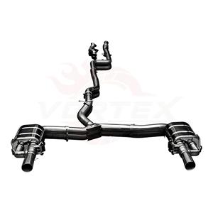 Système d'échappement Catback Vortex Elite en acier inoxydable poli miroir avec quatre sorties pour Mercedes Benz E200 E300 W213 2017-2023 - Product Image 1