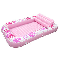 Piscine flottante gonflable d'extérieur en PVC certifiée CE, grand bateau flottant carré, transat flottant pour adultes pour bronzer