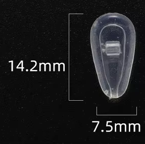 Accesorios para <span class=keywords><strong>Gafas</strong></span> <span class=keywords><strong>Almohadillas</strong></span> Nasales de Silicona Suave Tipo Airbag Transparentes Cojines de Aire Antihuellas <span class=keywords><strong>Almohadillas</strong></span> de Silicona para Lentes - Product Image 6