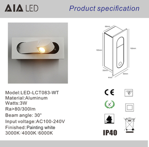 Support réglable tête de lit lampe de lecture chevet luminaires muraux lampe de lecture lit <span class=keywords><strong>applique</strong></span> murale pour chambre pour hôtel Villa - Product Image 2