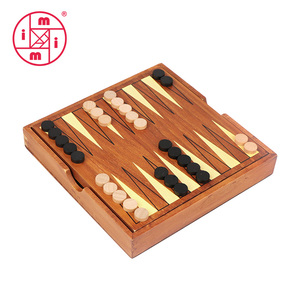 Manufacturer <strong>Classic</strong> Wooden <strong>Backgammon</strong> Set Portable Travel Folding <strong>Backgammon</strong> Case Chess <strong>Game</strong> - Product Image 2