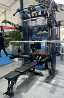 Station de musculation multifonctionnelle commerciale, équipement de fitness avec pile de poids réglable