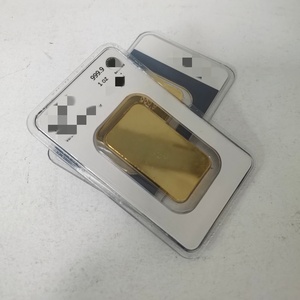 Nuova Lingotto d'Oro Placcato in Ottone da 1 UNZA (1oz) con Numero di Serie, Artigianato Metallico Svizzero, Lingotto Solido in Oro 24k - Product Image 4
