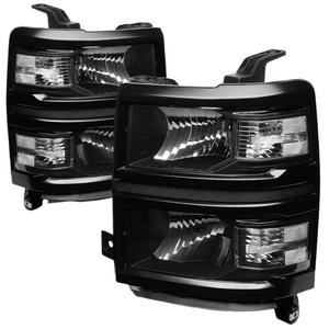 Phares halogènes noirs pour Chevrolet <span class=keywords><strong>Silverado</strong></span> 1500 2014-2015, côté conducteur + passager, GM2502389 GM2503389 - Product Image 5