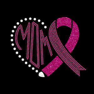 Transferencia de brillo de diamantes de imitación Rosa personalizada para concientización sobre el cáncer de <span class=keywords><strong>mama</strong></span> - Product Image 1