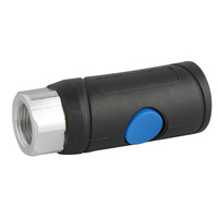 Coupleur de sécurité femelle G1/2 "à douille pneumatique à bouton-poussoir