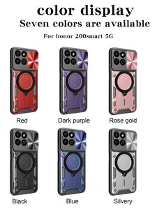 เคส PC TPU ขาตั้งแม่เหล็กหน้าต่างบานเลื่อนซีดีสำหรับ Huawei Honor 200 Smart 5g - Product Image 6