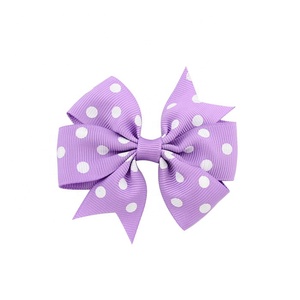 8cm Klassisches Design Polka Dots Haarschleife Stoff Bunte Bandschleife für Kinder Kopfschmuck Haaraccessoires für Mädchen und Kinder - Product Image 3