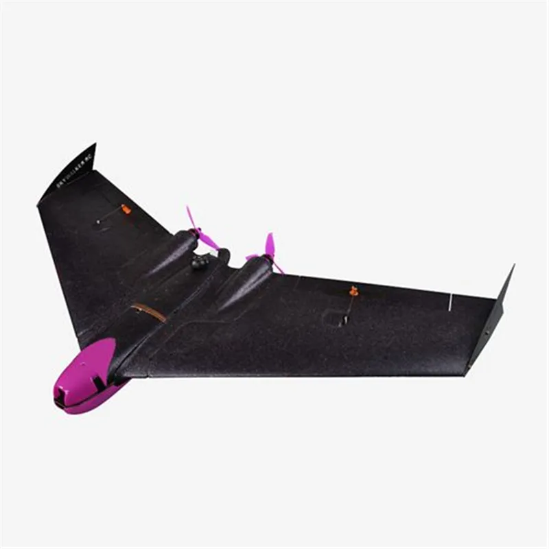 Skywalker smart avião de 996mm epo, kit de avião rc com asas voadoras, preto para corrida de fpv ou longo alcance