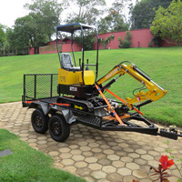 Best verkauf kompakte mini bagger miniatur bagger 1.2tonne mini bagger