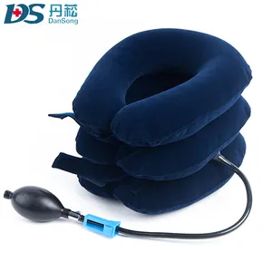 Collarín de Tracción Cervical Inflable de 3 Capas con Bomba de Aire Ajustable para Lesiones de Cuello - Product Image 1