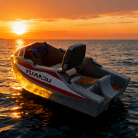 Mini bateau de karting électrique pour 2 personnes, divertissement multifonctionnel, sports nautiques, ski nautique, surf, certifié CE, vitesse maximale de 52 km/h