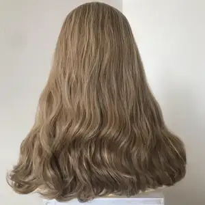 LX130 Qingdao Factory Großhandel Nicht verarbeitete blonde europäische russische Jungfrau Haar koscher jüdische Perücken