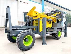 Mesin bor lubang Borehole pneumatik kecil Diesel portabel 200m Rig putar dalam komponen inti pompa gir daya kuat - Product Image 5