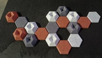 Panneaux muraux décoratifs écologiques insonorisants hexagonaux 3D modernes pour la décoration intérieure avec panneau acoustique NRC 0.9