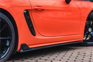 Falda lateral de fibra de carbono para Porsche Cayman <span class=keywords><strong>Boxster</strong></span>, falda lateral de <span class=keywords><strong>718</strong></span> GTS para Porsche 981 Cayman <span class=keywords><strong>Boxster</strong></span> <span class=keywords><strong>718</strong></span>-2016, 2021 - Product Image 5