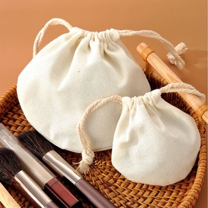Canvas Cosmetic <b>Bag</b> White <b>Make</b> <b>up</b> Canvas Gift Jewelry Packaging <b>Bags</b> Custom Cotton Canvas Drawstring <b>Bag</b> - Product Image 5