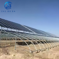 Sistema di Montaggio a Colonna Singola Sicuro per Installazione a Terra, Facile Installazione, Struttura Solare Agricola Zincata a Caldo Progettata per Centrali Elettriche