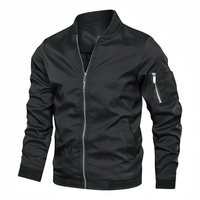 Blouson Bomber Unisexe Personnalisé de Haute Qualité 2025 – Coupe Venteuse Décontractée à Manches Classiques, Grande Taille, en Toile avec Col Montant – Collection Automne Hiver