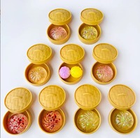 Jouet à presser Kawaii en forme de boule de cristal, en caoutchouc à rebond lent, anti-stress, sensoriel, rempli de paillettes, en forme de Baozi vapeur, pour adolescents