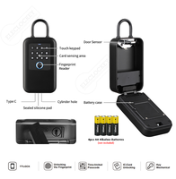Caja de Seguridad Inteligente para Llaves con Código Físico, Impermeable para Exteriores, Montada en la Pared, con Aplicación Tuya TTLock, para Hogar, Apartamento, Air Bnb
