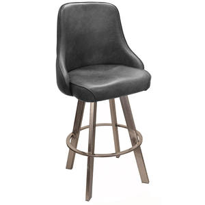 カジノスタイル調節可能な高さソフト回転ポーカーテーブルマシンチェアホームバーホテルギャンブル用バケットバースツール付き - Product Image 2