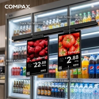COMPAX OEM/ODM Label Rak Elektronik ESL 10.1 Inci Layar Tunggal Garansi 2 Tahun Kecerahan 300cd/m  CMS Berbasis Cloud Sampel