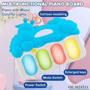 Logo personnalisé pédale musicale piano jouer gym fitness cadre tapis ensemble activité pour bébés avec jouets suspendus - Product Image 3