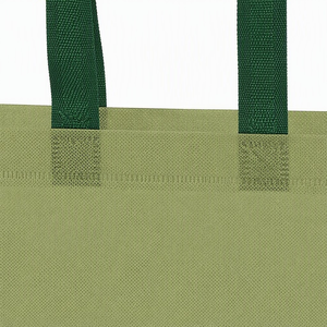Sac fourre-tout non tissé vert Richer, réutilisable, avec longues poignées, impression par sublimation de logo personnalisé, impression numérique pour les entreprises et la vente au détail - Product Image 3
