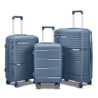 Valise de voyage chic et légère en PP, résistante à l'usure, avec serrure TSA, bagage cabine pour voyages d'affaires en avion, vente en gros