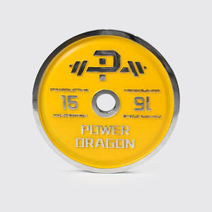 צלחות משקל מפלדת כרום כסופה של PD <span class=keywords><strong>Fitness</strong></span>, ציפוי אלקטרוליטי, להרמת משקולות, פאוורליפטינג, אימוני כוח - Product Image 2