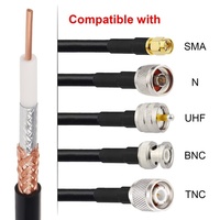 Cables de comunicación de fábrica OEM RG6 RG59 RG11 CCS Cable coaxial Cobre coaxial para cámara CCTV Video con cable de alimentación