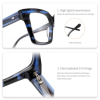 Nouveaux montures de lunettes en acétate classique de haute qualité en stock Monture en acétate 2024