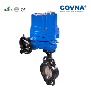 Válvula de Mariposa Motorizada COVNA HK60-EX-D a Prueba de Explosiones, de Hierro Fundido con Sello Suave, Tipo Wafer - Product Image 3