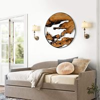 Guan sen sculpture sur bois naturel Art mural bricolage scrabble art mural Décor