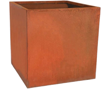 Jardinières pour pots de jardin Jardinières modernes galvanisées Grande boîte pour pots d'extérieur Jardinières pour fleurs et semences en métal galvanisé Design