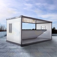 Casa Container Rettangolare in Acciaio Pieghevole con Metodo di Piegatura a Z per Installazione Rapida