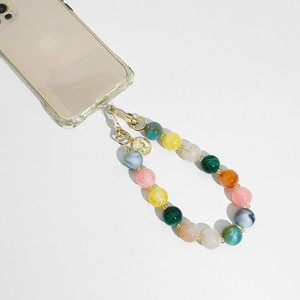 Atacado 31cm Substituível Acrílico Rodada Bead Bags Strip Trendy Colorido Phone Case Pendurado Cadeia - Product Image 1