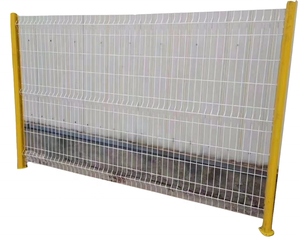 3D <strong>Curved</strong> Galvanized Metal Garden Fencing Security Iron Frame Option Sport Farm Use Mesh <strong>Type</strong> Wire Trellis &amp; Gates - Product Image 2