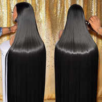 Perruque sans colle en cheveux vietnamiens ultra-lisses, marque privée, vente en gros, perruque de cheveux humains vietnamiens super double drawn, lace front