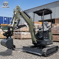 Excavadora Mini FULCORE con Envío Gratuito, Chasis Ajustable con Tren de Rodaje Telescópico Opcional para Obras Pequeñas